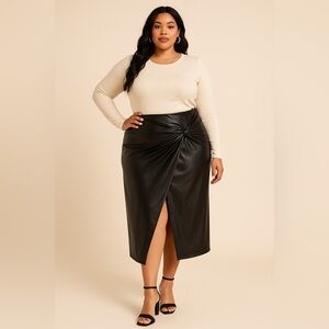 Asymmetrical Black Skirt